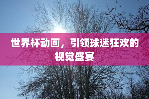 世界杯动画，引领球迷狂欢的视觉盛宴广西贺州市华昌新材料有限公司