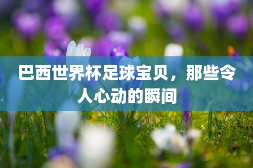 巴西世界杯足球宝贝，那些令人心动的瞬间