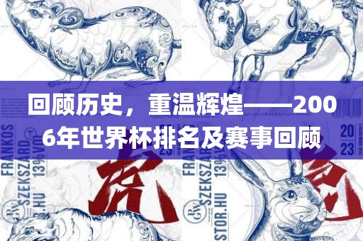 回顾历史，重温辉煌——2006年世界杯排名及赛事回顾