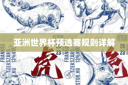 亚洲世界杯预选赛规则详解