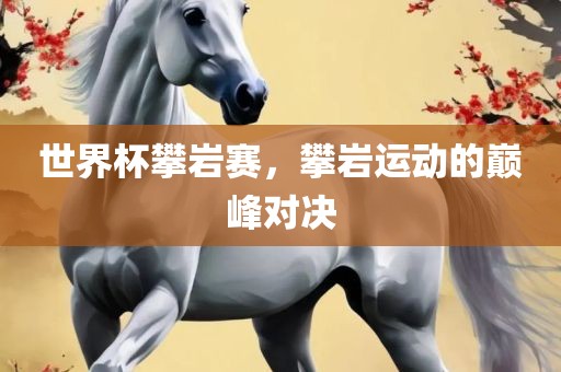 世界杯攀岩赛，攀岩运动的巅峰对决广西贺州市华昌新材料有限公司
