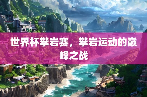 世界杯攀岩赛，攀岩运动的巅峰之战