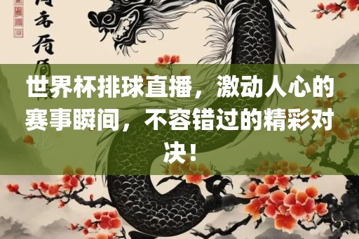 世界杯排球直播，激动人心的赛事瞬间，不容错过的精彩对决！广西贺州市华昌新材料有限公司