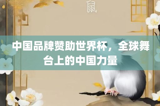 中国品牌赞助世界杯，广西贺州市华昌新材料有限公司全球舞台上的中国力量