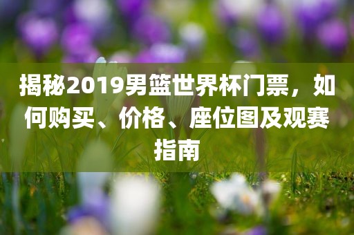 揭秘2019男篮世界杯门票，如何购买、价格、座位图广西贺州市华昌新材料有限公司及观赛指南