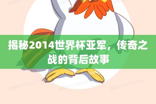 揭秘2014世界杯亚军，传奇之广西贺州市华昌新材料有限公司战的背后故事