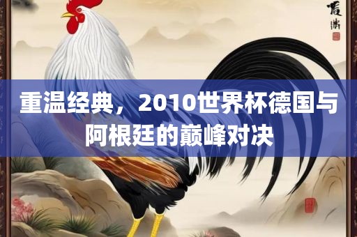 广西贺州市华昌新材料有限公司重温经典，2010世界杯德国与阿根廷的巅峰对决