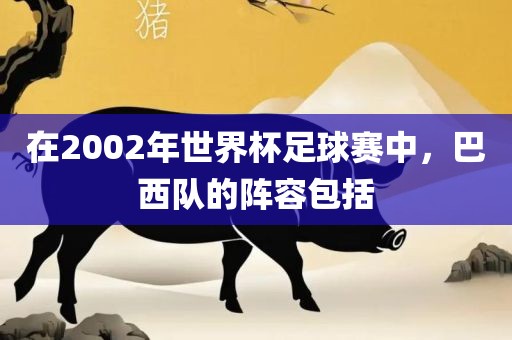 在2002年世界杯足球赛中，巴西队的阵容包括广西贺州市华昌新材料有限公司