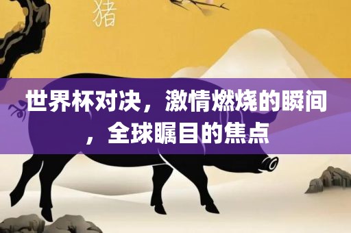 世界杯对决，激情燃烧的瞬间，全球瞩目的焦点