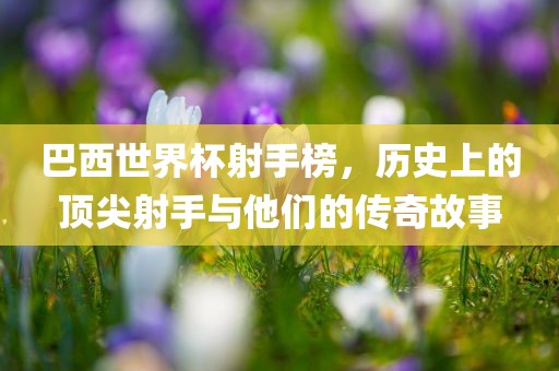 巴西世界杯射手榜，历史上的顶尖射手与他们的传奇故事