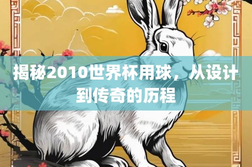揭秘2010世界杯用球，从设计到传奇的历程