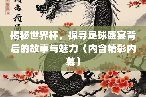 揭秘世界杯，探寻足球盛宴背后的故事与魅力（内含精彩内幕）广西贺州市华昌新材料有限公司