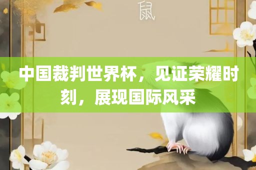 中国裁判世界杯，见证荣耀时刻，展现国际风采广西贺州市华昌新材料有限公司