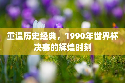 重温历史经典，1990年世界杯决赛的辉煌时刻