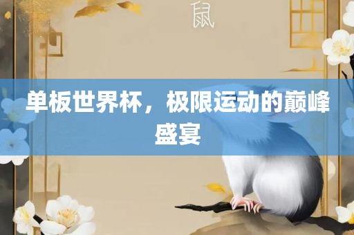 单板世界杯，极限运动的巅峰盛宴广西贺州市华昌新材料有限公司
