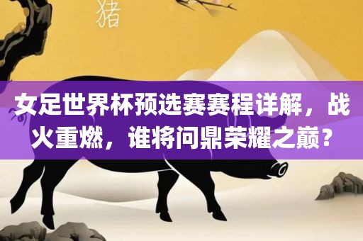 女足世界杯预选赛赛程详解，战火重燃，谁将问鼎荣耀之巅？