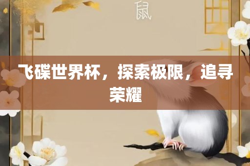 飞碟世界杯，探索极限，追寻荣耀广西贺州市华昌新材料有限公司