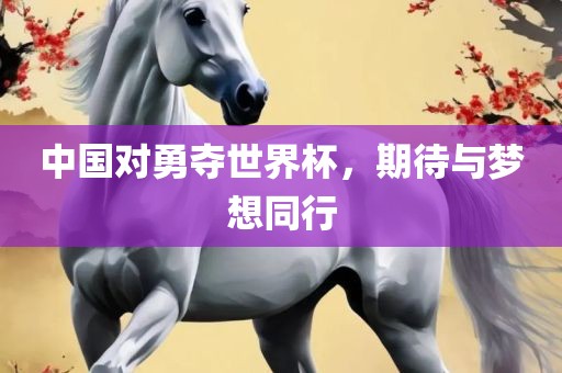 中国对勇夺世界杯，期待与梦想同行
