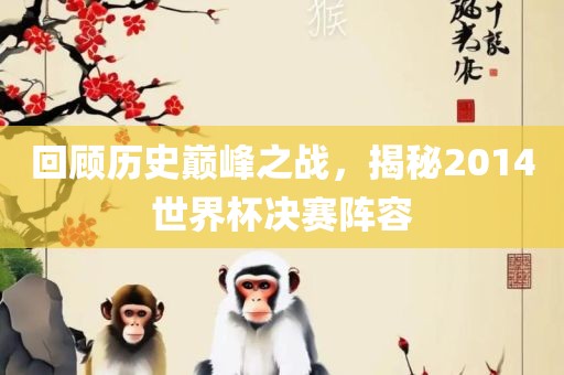 回顾历史巅峰之战，揭秘2014世界杯决赛阵容广西贺州市华昌新材料有限公司