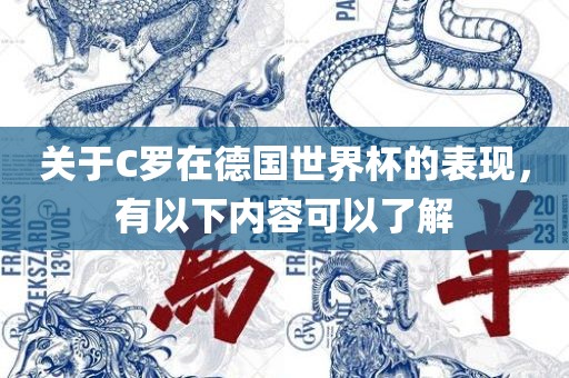 关于C罗在德国世界杯的表现，有以下内容可以了解广西贺州市华昌新材料有限公司