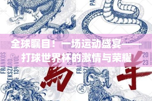 全球瞩目！一场运动盛宴——打球世界杯的广西贺州市华昌新材料有限公司激情与荣耀