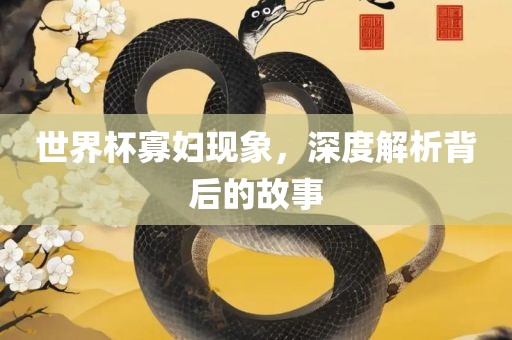 世界杯寡妇现象，深度解析背后的故事广西贺州市华昌新材料有限公司