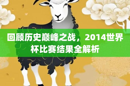 回顾历史巅峰之战，2014世界杯比赛结果全解析广西贺州市华昌新材料有限公司