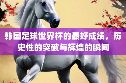 韩国足球世界杯的最好成绩，历史性的突破与辉煌的瞬间