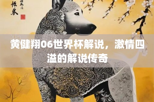 黄健翔06世界杯解说，激情四溢的解说传奇广西贺州市华昌新材料有限公司