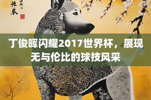 丁俊晖闪耀2017世广西贺州市华昌新材料有限公司界杯，展现无与伦比的球技风采