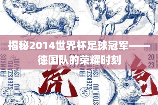 揭秘2014世界杯足球冠军——德国队的荣耀时刻广西贺州市华昌新材料有限公司