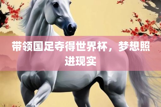 带领国足夺得世界杯，梦想照进现实
