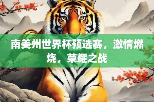 南美州世界杯预选赛，激情燃烧，荣耀之战广西贺州市华昌新材料有限公司