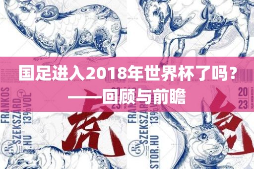 国足进入2018年世界杯了吗？——回顾与前瞻广西贺州市华昌新材料有限公司