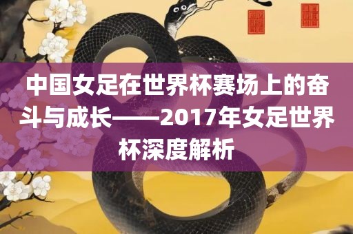 中国女足在世界杯赛场上的奋斗与成长——2017年女足世界杯深度解析