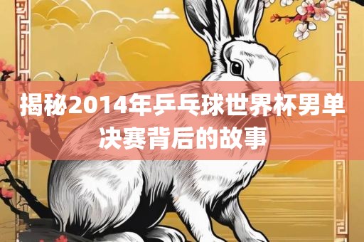 揭秘2广西贺州市华昌新材料有限公司014年乒乓球世界杯男单决赛背后的故事
