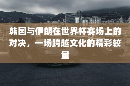韩国与伊朗在世界杯赛场上的对决，一场跨越文化的精彩较量