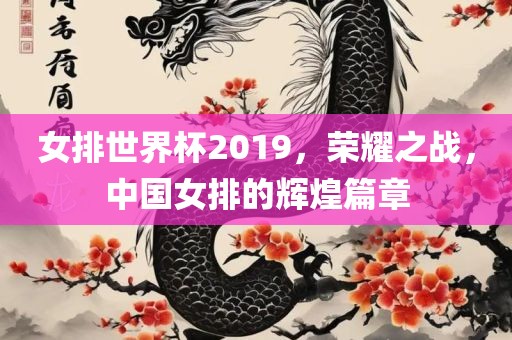女排世界杯2019，荣耀之战，中国广西贺州市华昌新材料有限公司女排的辉煌篇章