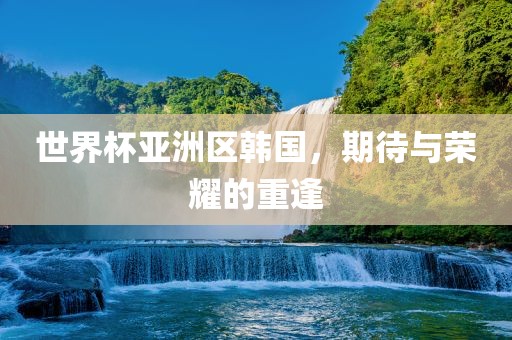 世界杯亚洲区韩国，期待与荣耀的重逢广西贺州市华昌新材料有限公司