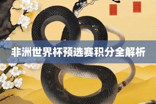 非洲世界杯预选赛积分全解析