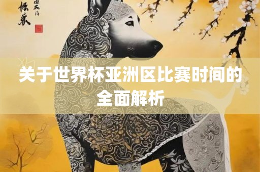 关于世界杯亚洲区比赛时间的全面解析