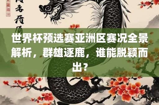 世界杯预选赛亚洲区赛况全景解析，群雄逐鹿，谁能脱颖而出？