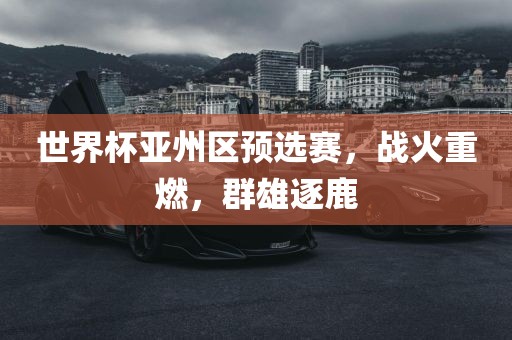 世界杯亚州区预选赛，战火重燃，群雄逐鹿
