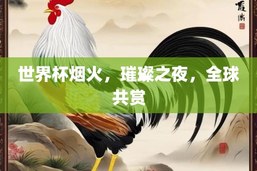 世界杯烟火，璀璨之夜，全球共赏