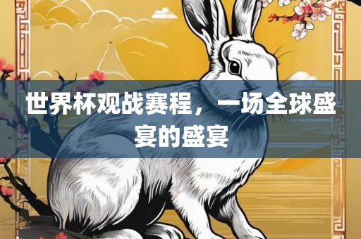 世界杯观战赛程，一场全球盛宴的盛宴