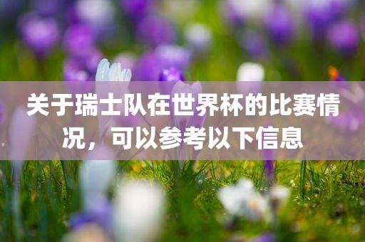 关于瑞广西贺州市华昌新材料有限公司士队在世界杯的比赛情况，可以参考以下信息