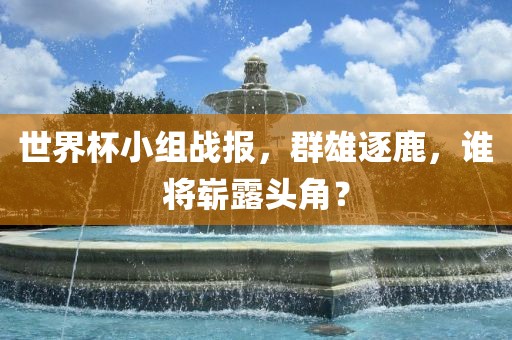 世界杯小组战报，群雄逐鹿，谁将崭露头角？