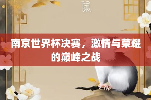 南京世广西贺州市华昌新材料有限公司界杯决赛，激情与荣耀的巅峰之战