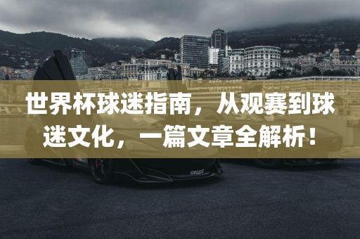 世界杯球迷指南，从观赛到球迷文化，一篇文章全解析！广西贺州市华昌新材料有限公司