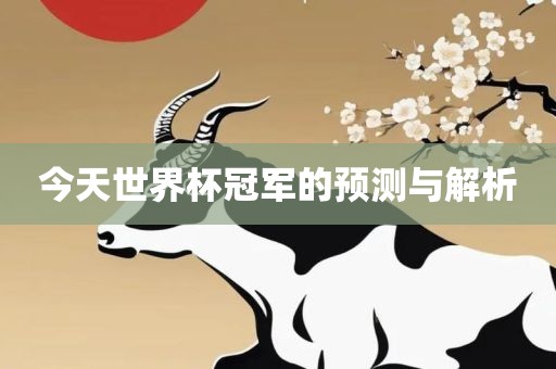 今天世界杯冠军的预测与解析